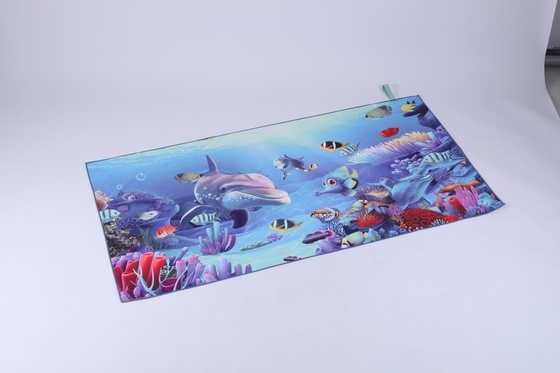 180x85cm ανακυκλώνουν πετσέτα παραλιών υφάσματος τη γρήγορα ξηρά Weft τυπωμένη 200gsm