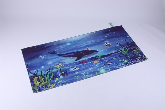140x70cm ανακυκλώνουν τυπωμένη την ύφασμα γρήγορη ξηρά πετσέτα παραλιών ατόμων σιδήρου