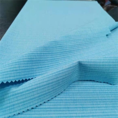 Σφιχτό ύφασμα 148CM Spandex πολυεστέρα λωρίδων υφαμένο 170gsm υλικό πολυεστέρα