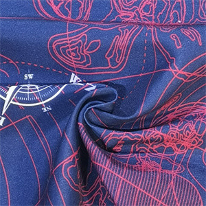 120gsm υφαμένο ύφασμα 75Dx150D Peachtwill Microfiber για Boardshorts