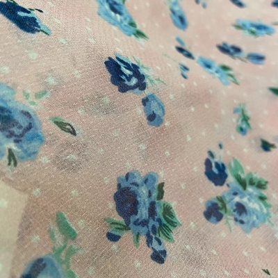 100gsm Σατέν σιφόν Spandex Πολυεστέρας τυπωμένο